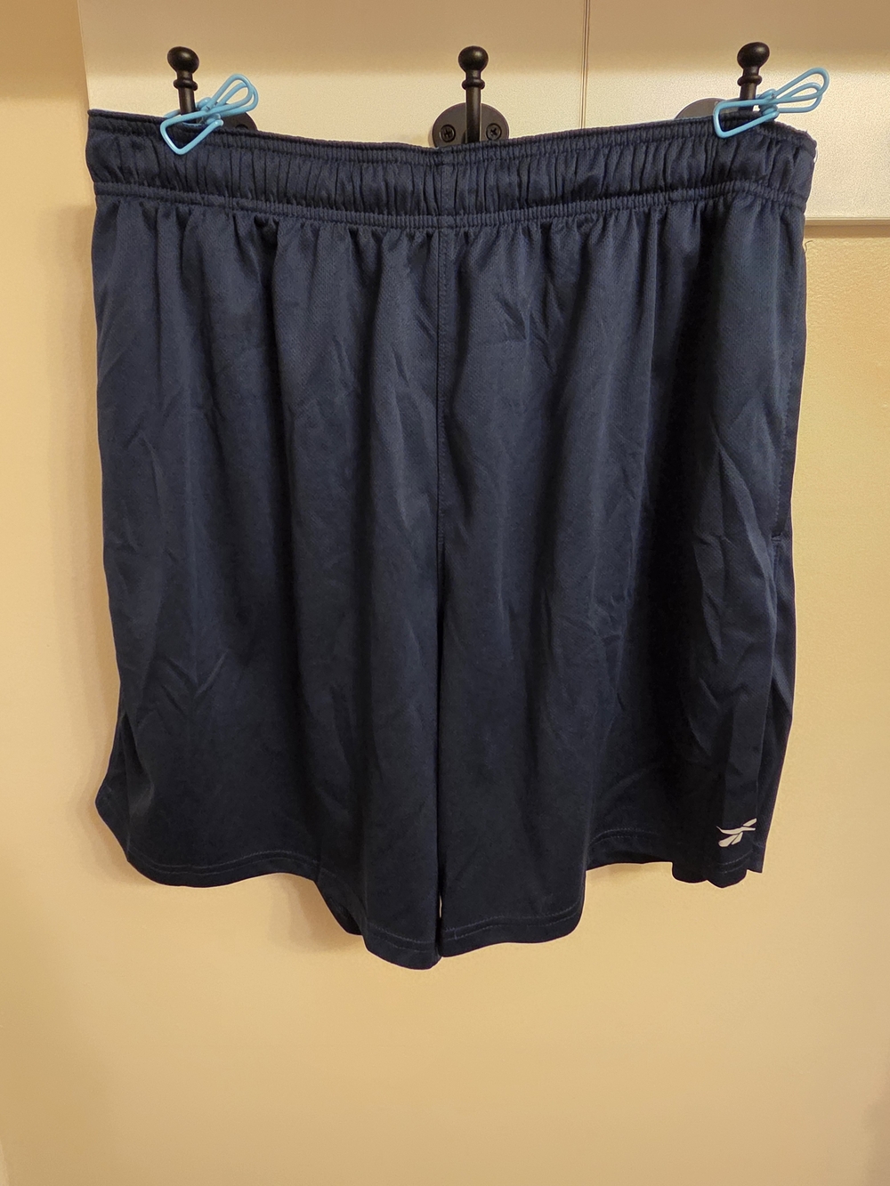 ​Reebok XL Mens Speedwick Performance Athletic Shorts Dark Blue Workout Gym